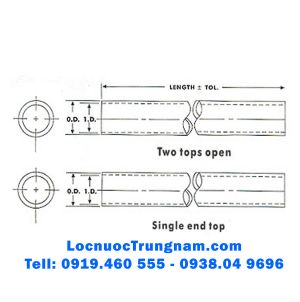 Ống thạch anh Đèn UV 401, Ống thạch anh SQ-230500 Taiwan